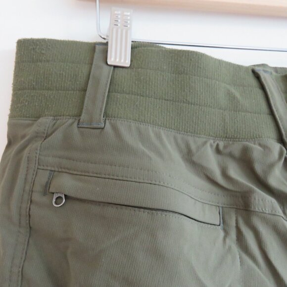 TITLE NINE Clamber Hiking Outdoor Pants in Khaki Green Gorpcore - Size US 12 - Picture 11 of 14